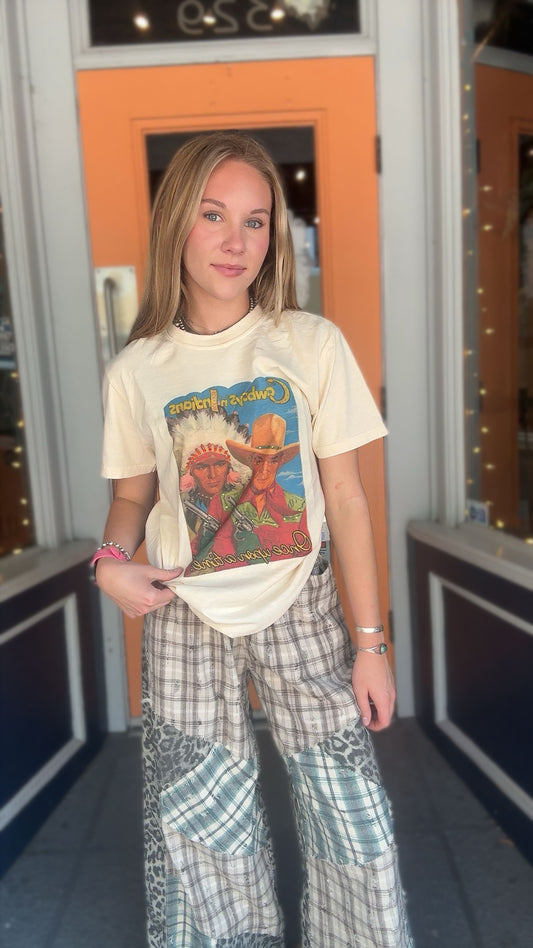 Cowboys'n Indians - Cream Graphic Tee