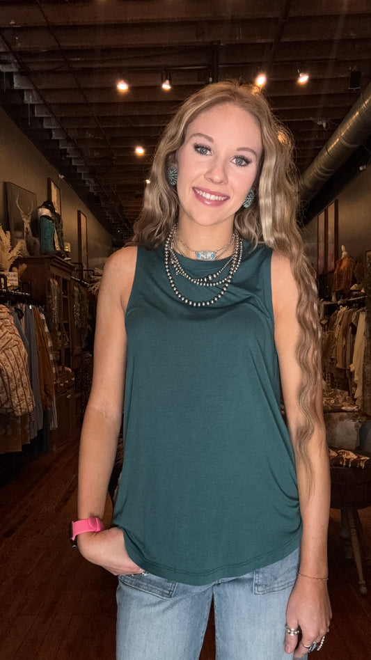Stillwater – Relaxed Dark Teal Tank