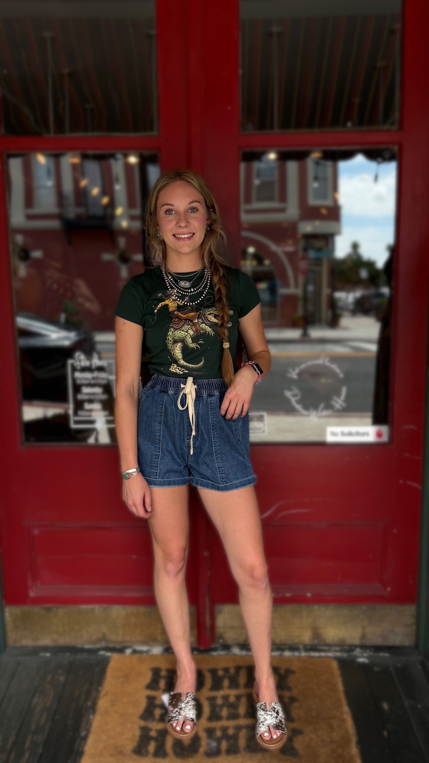 Cowgirl Comfort – Denim Shorts
