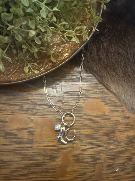 Costal Cowgirl Charm - Necklace