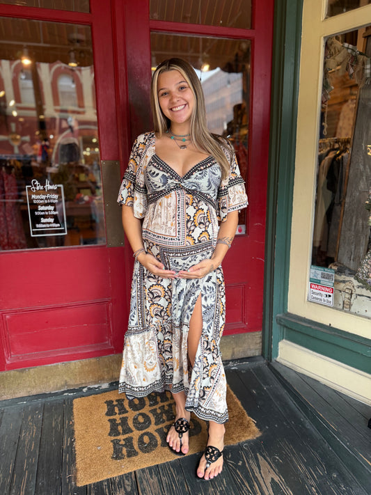 Sweetgrass Bloom – Mint Maxi Dress