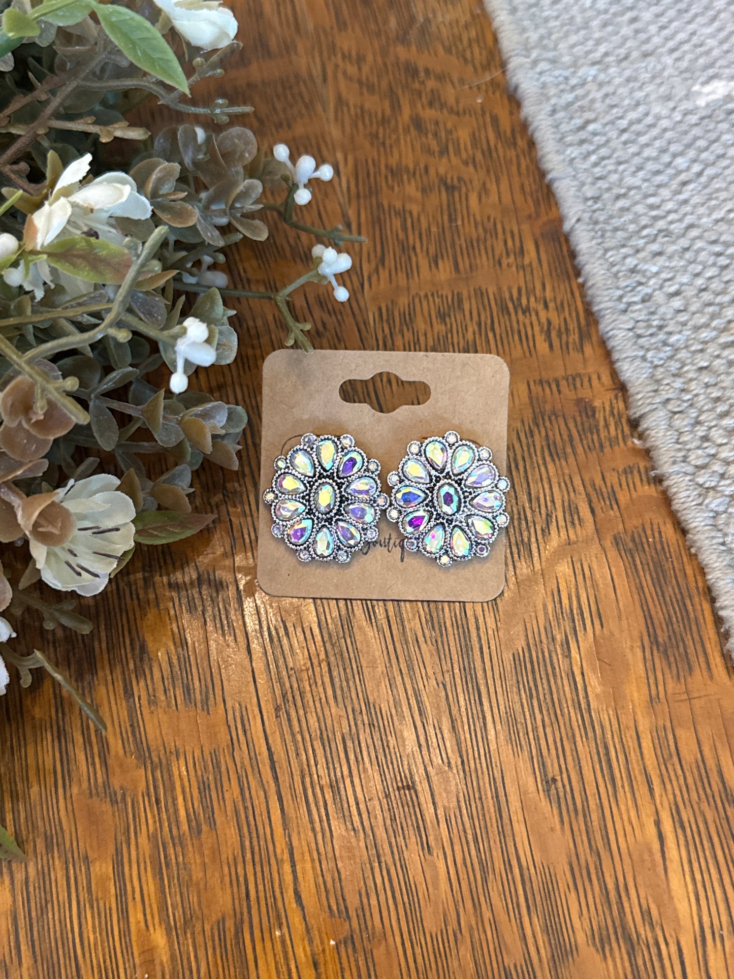 AB Glitzy Concho - Earrings