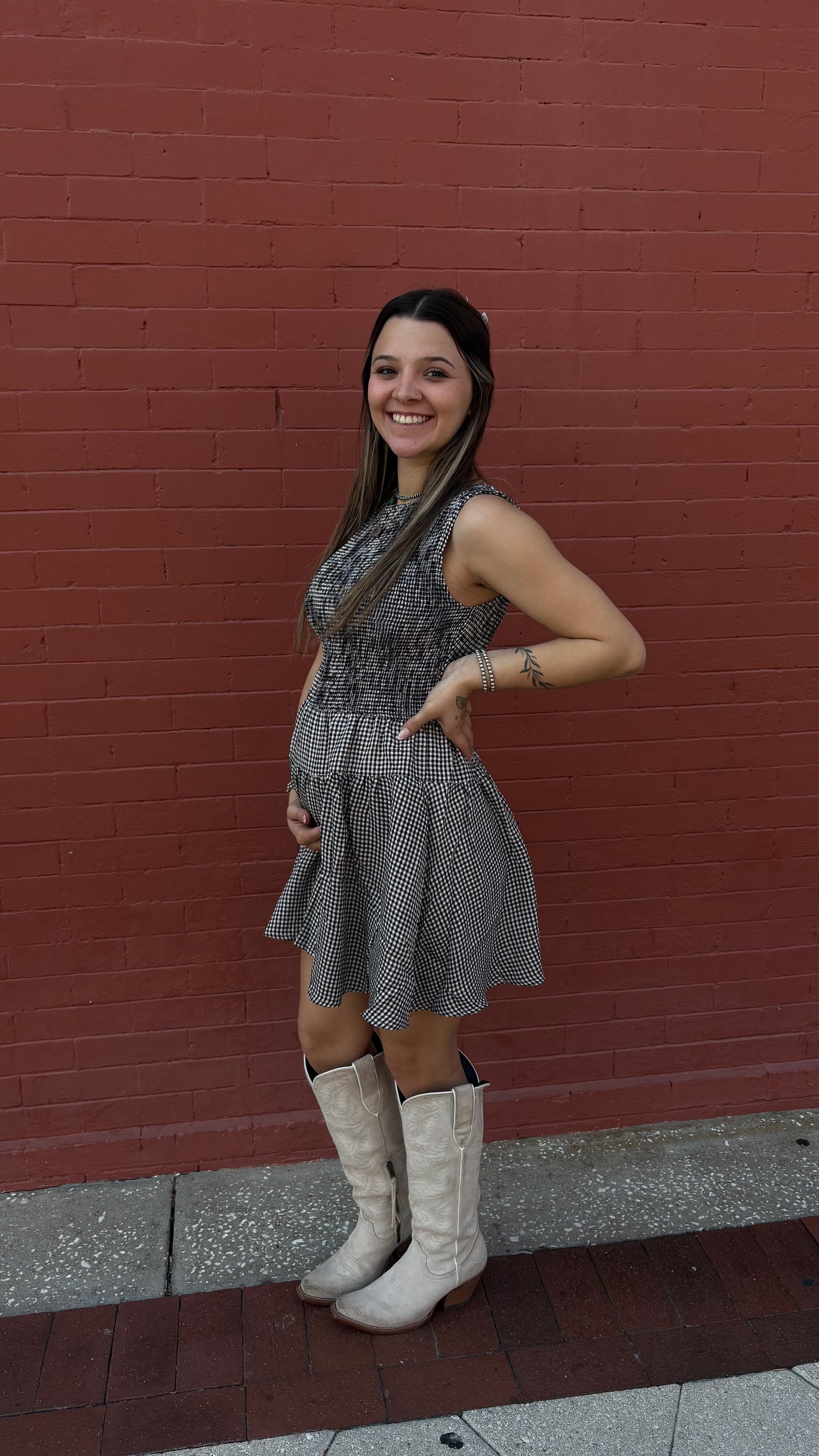 Cottage Cutie – Gingham Mini Dress