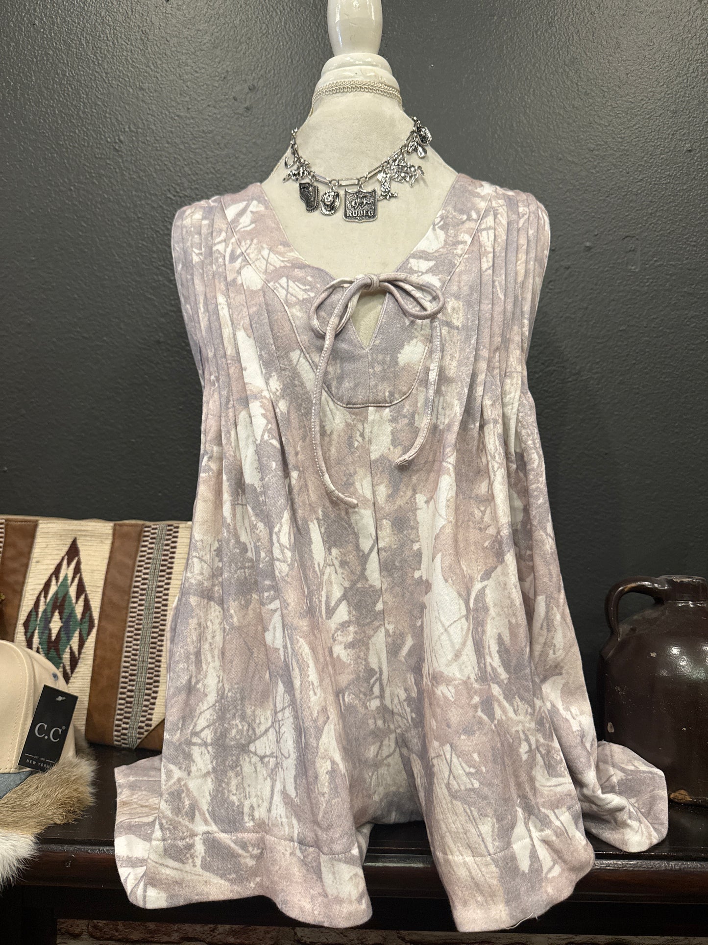 Cactus Lane - White Camo Romper