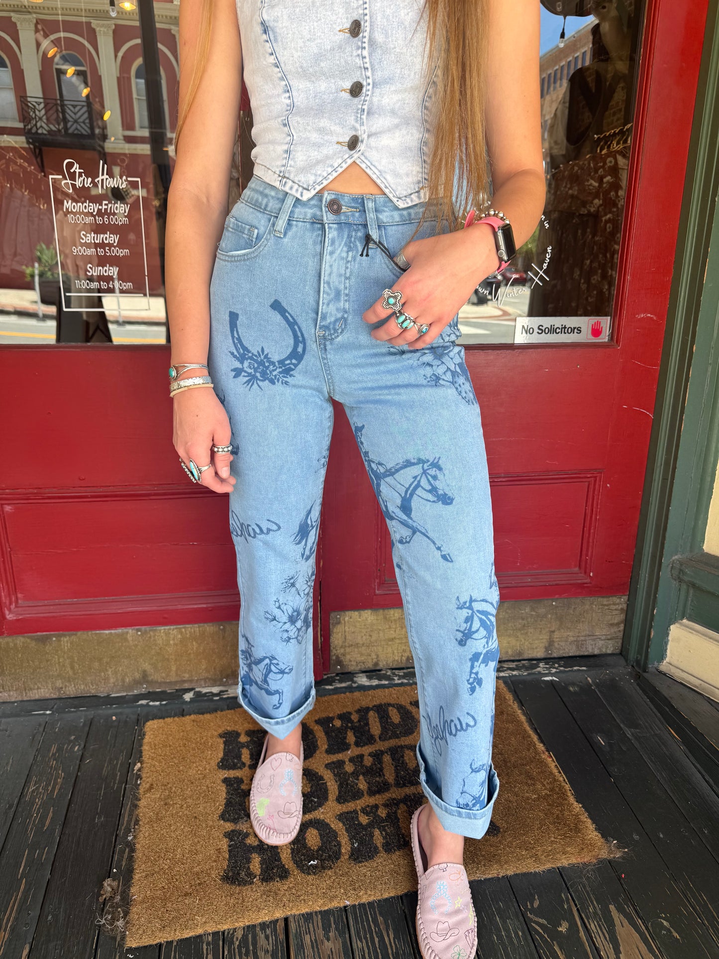 The Cheyenne's-Straight Cropped Jeans