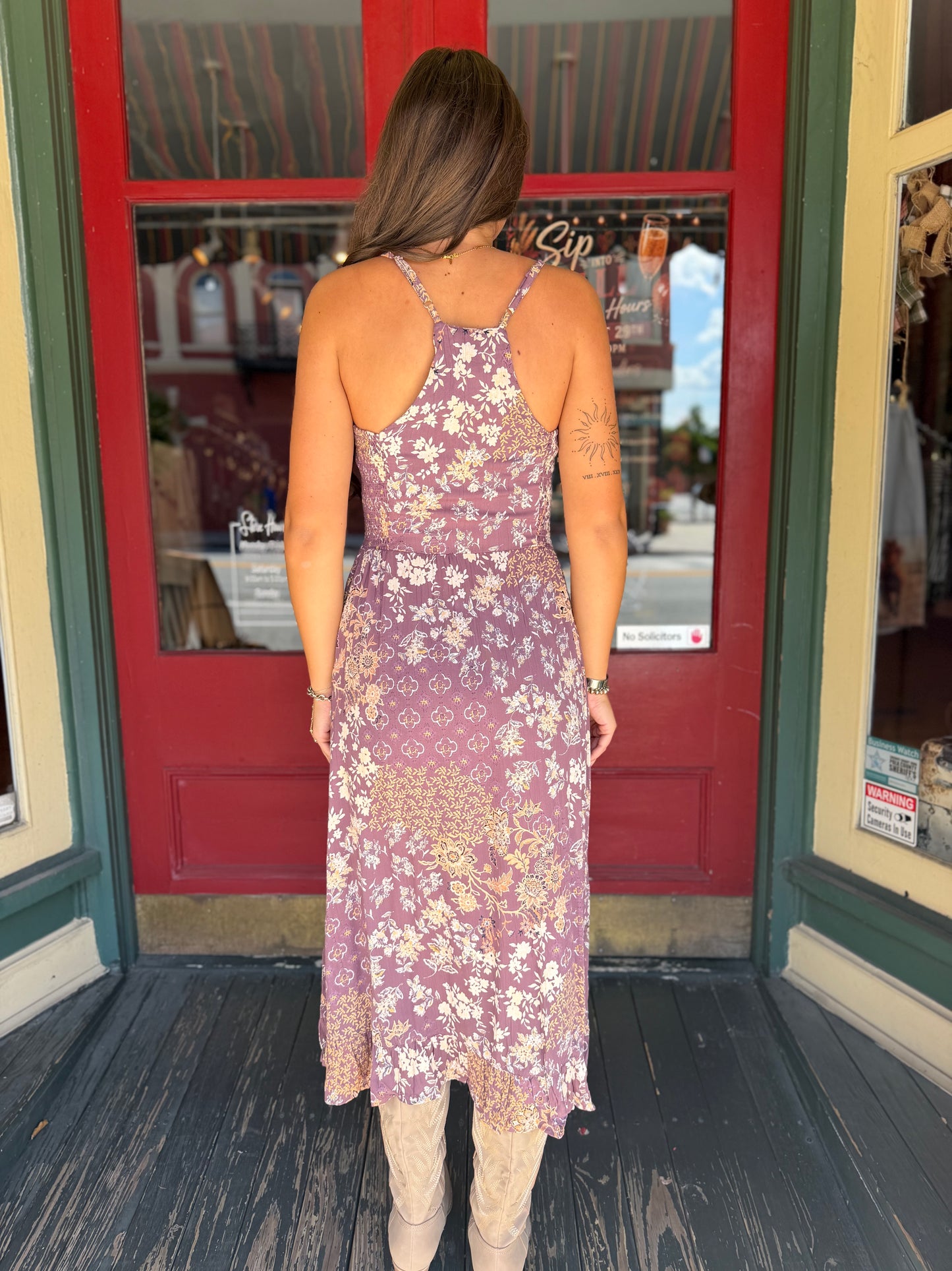 Twilight Afterglow – Ube Midi Dress