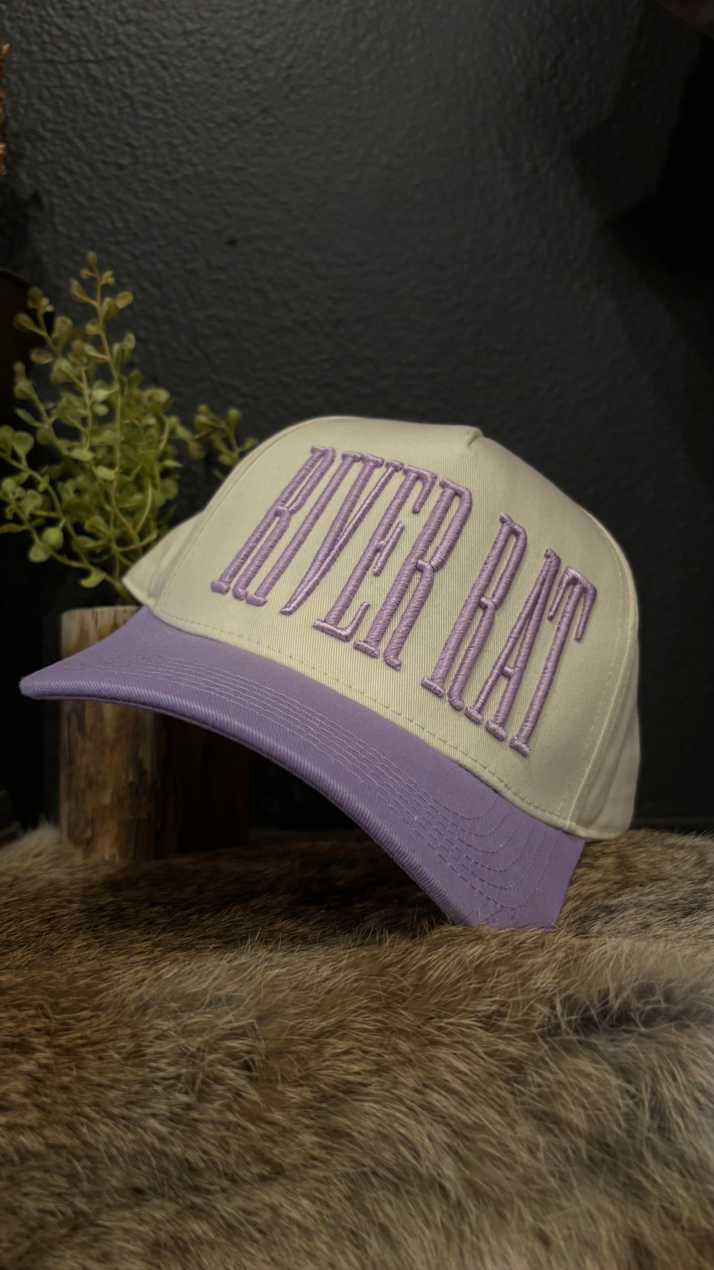 River Rat - Lilac & Tan Trucker Hat