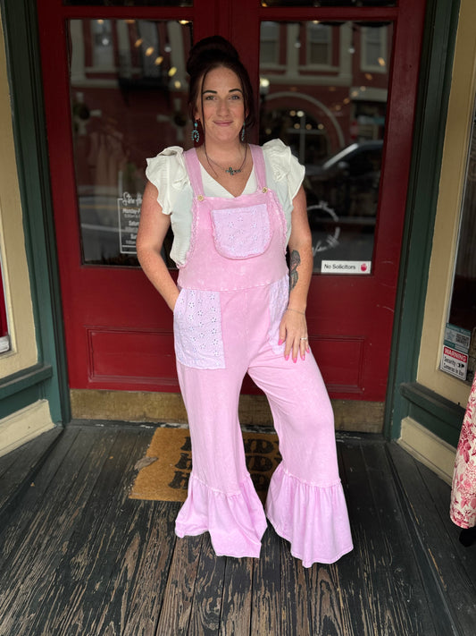 Pink Sky – Ruffle Jumpsuit