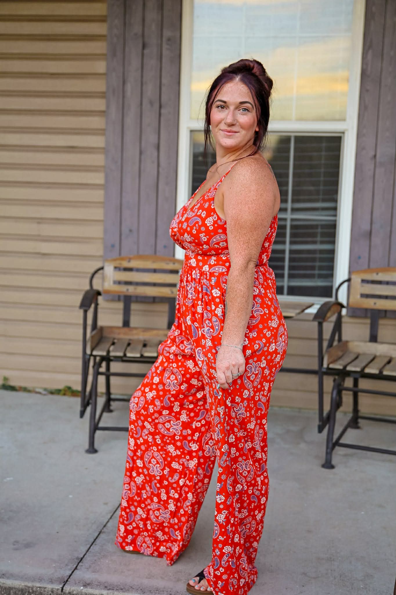Miss Red White & Blue – Paisley Jumpsuit