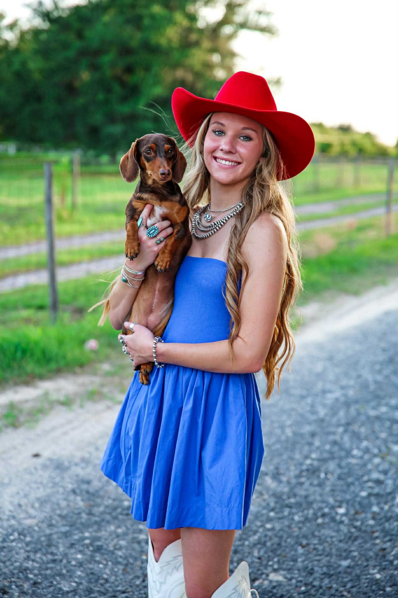 Miss America – Blue Strapless Mini Dress