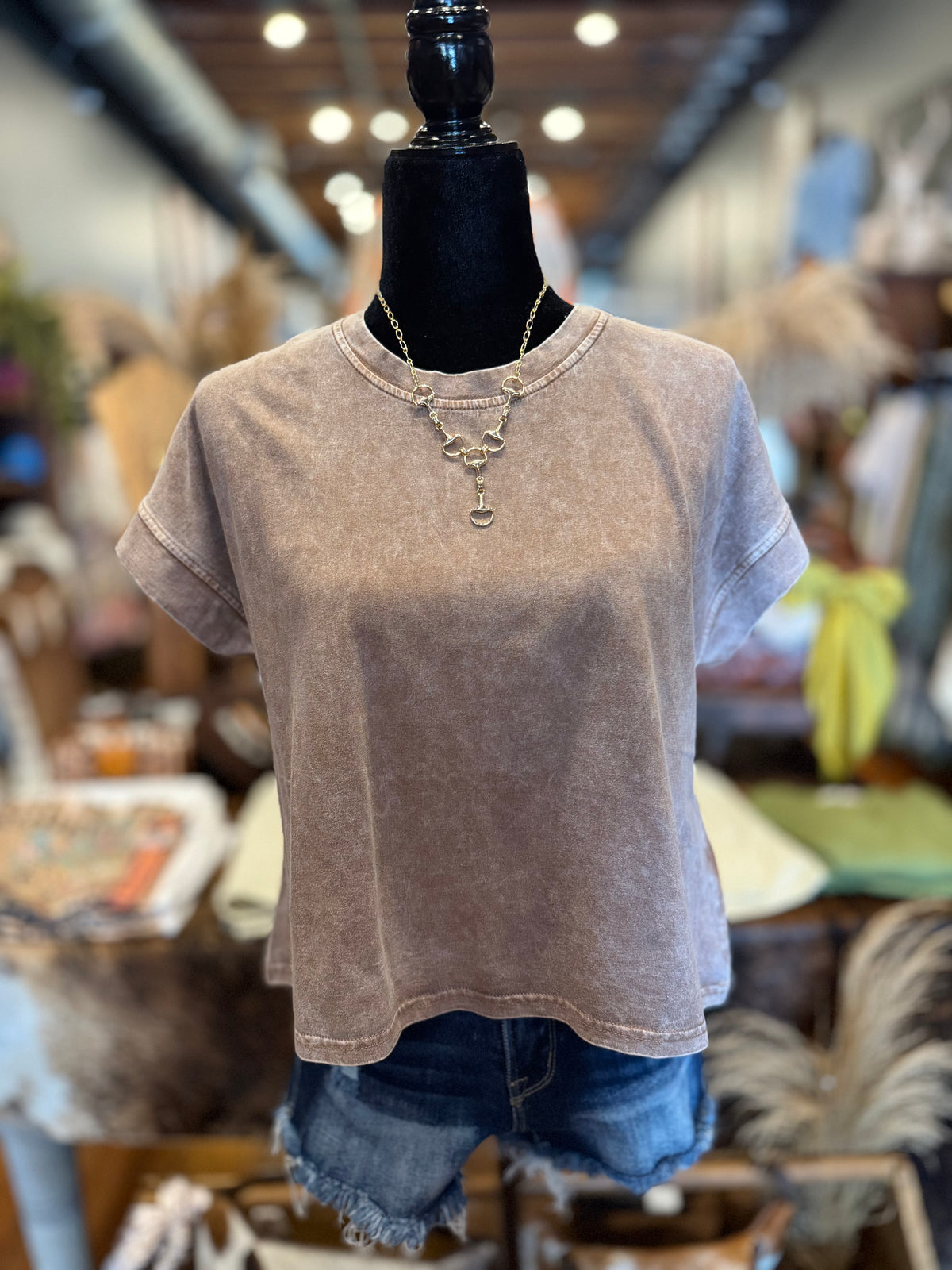 Coffee Country – Washed Boxy Top