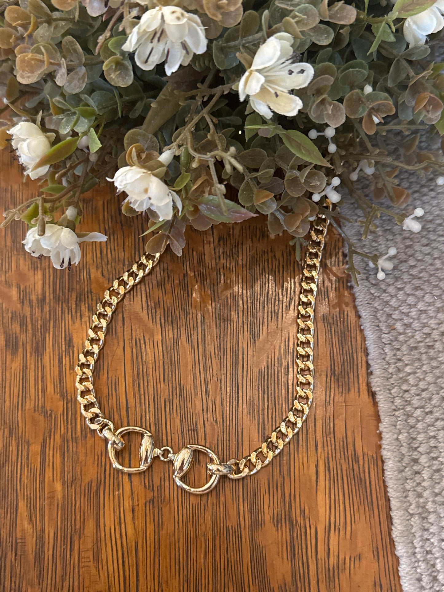 Bit N Chain - Gold Necklace