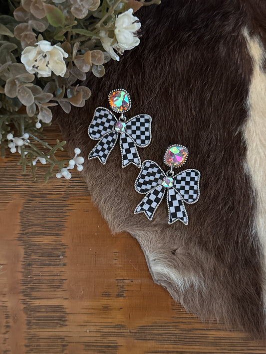 Race to It- Bow Earrings