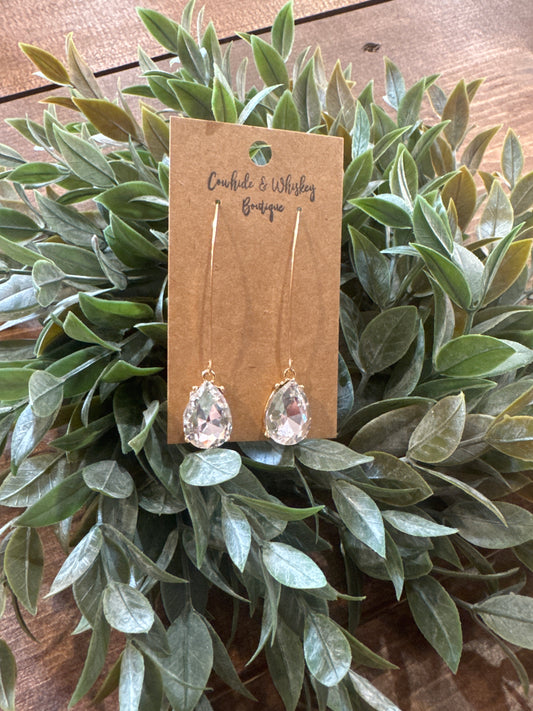 Hook & Line - White Earrings