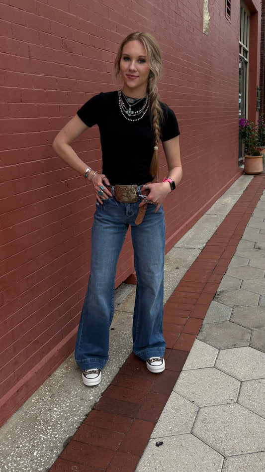 The Madison's - Trouser Flare Denim Pants
