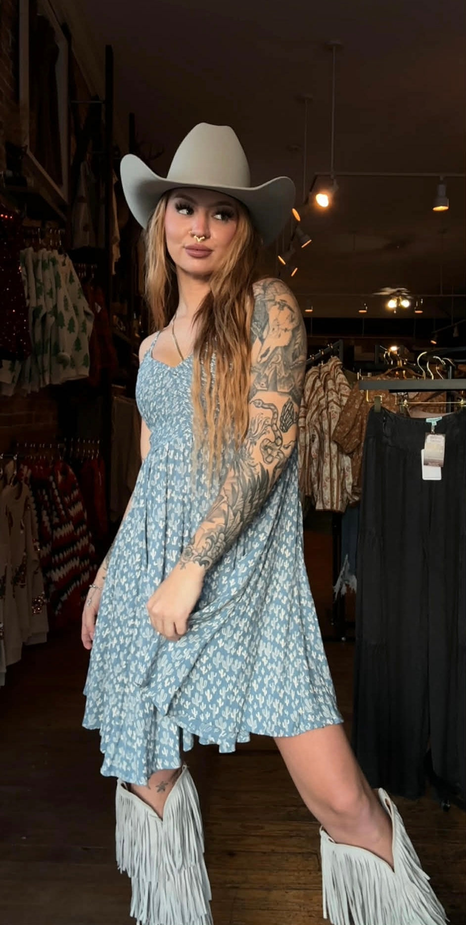 Cactus Sky - Blue Mini Dress