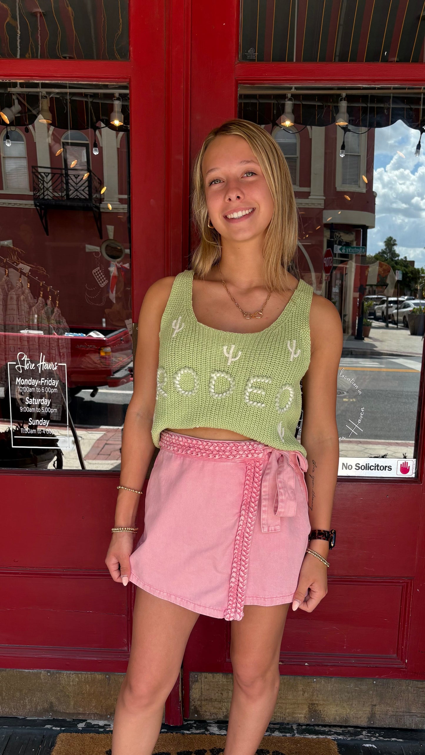 Rodeo Rose – Braided Wrap Skirt