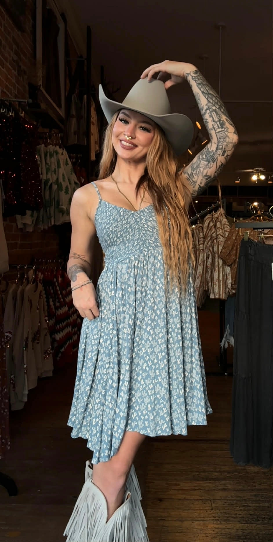Cactus Sky - Blue Mini Dress