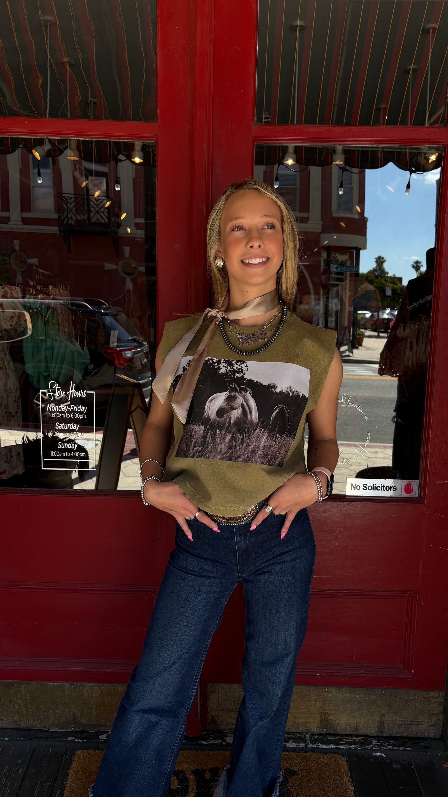 Free Runner-Olive Muscle Tee