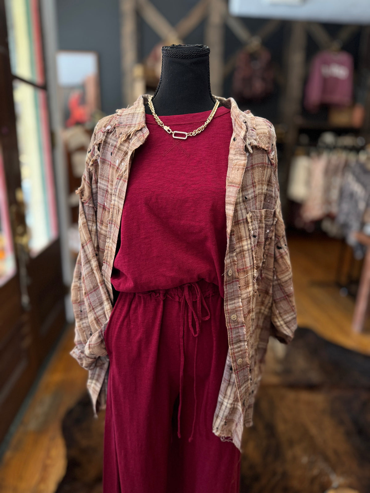 Fireside Nights – Mineral Wash Plaid Flannel