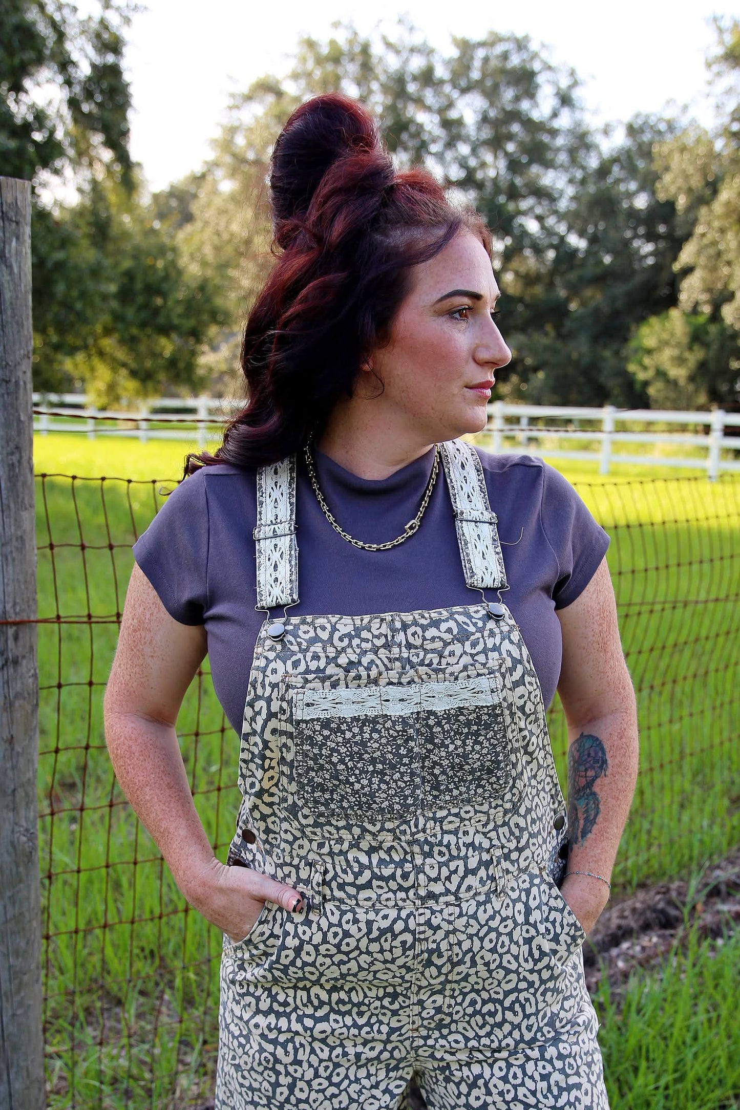 Harvest Ridge – Charcoal Mock Neck Knit Top
