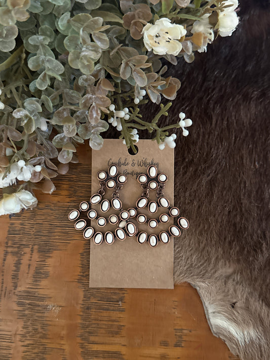 Layers of Ivory - Earrings