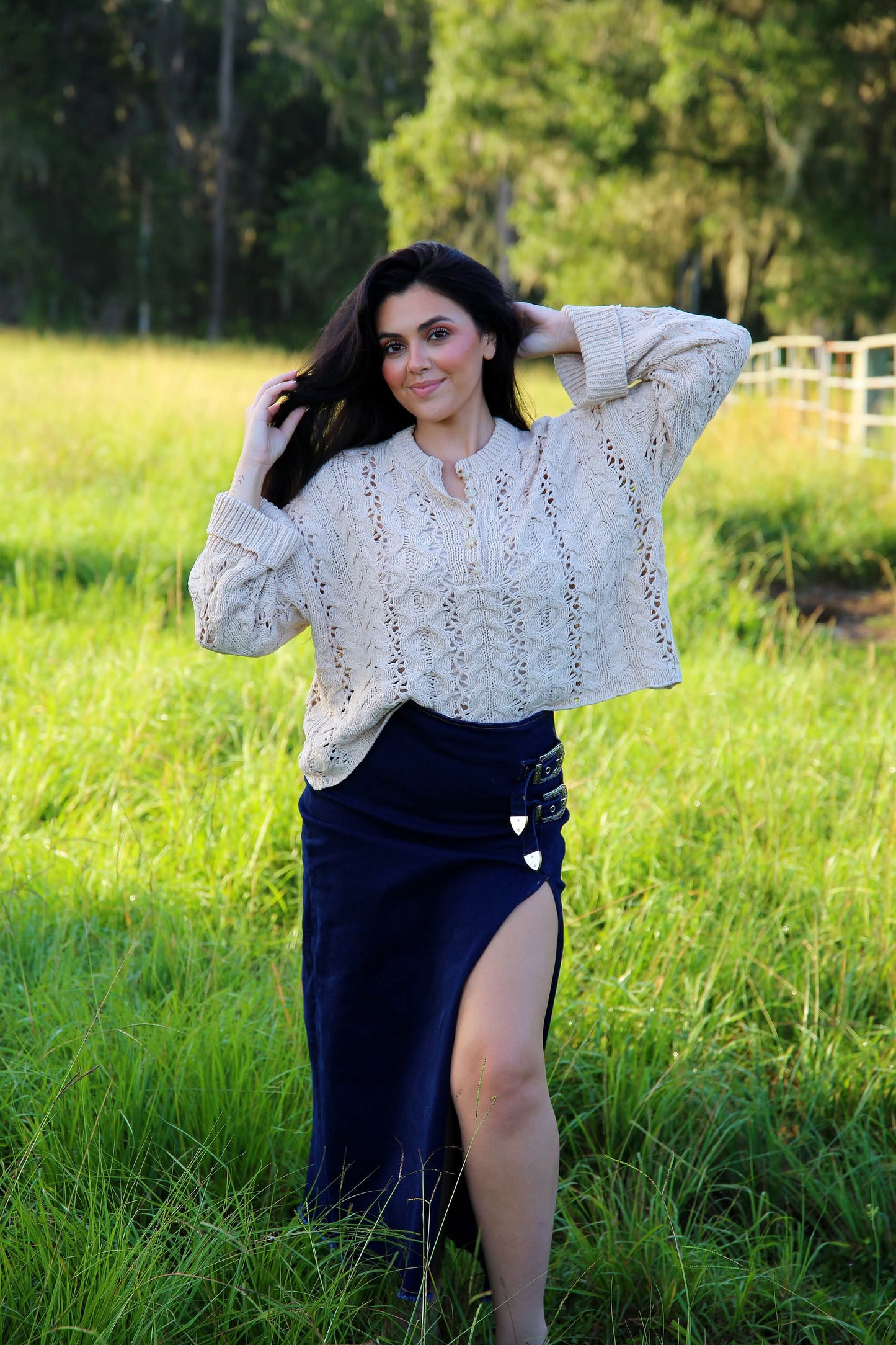 Woven Gentle – Oat Bell Sleeve Sweater
