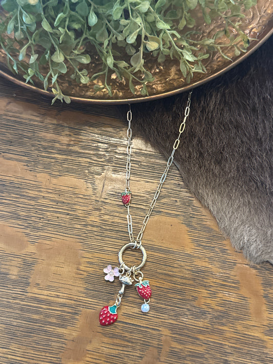 Strawberry Charm - Necklace