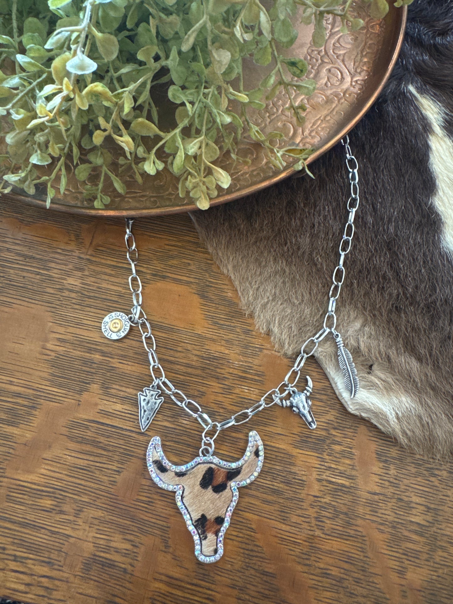 Leopard Bull Charm - Necklace