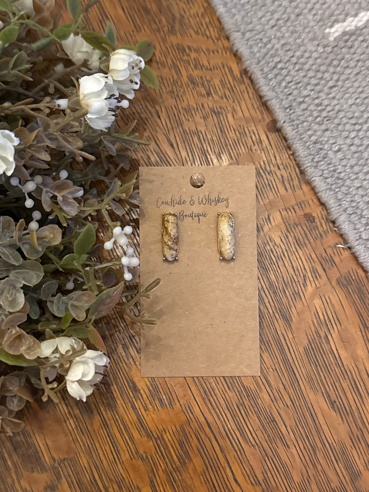 Stone Slots - Earrings