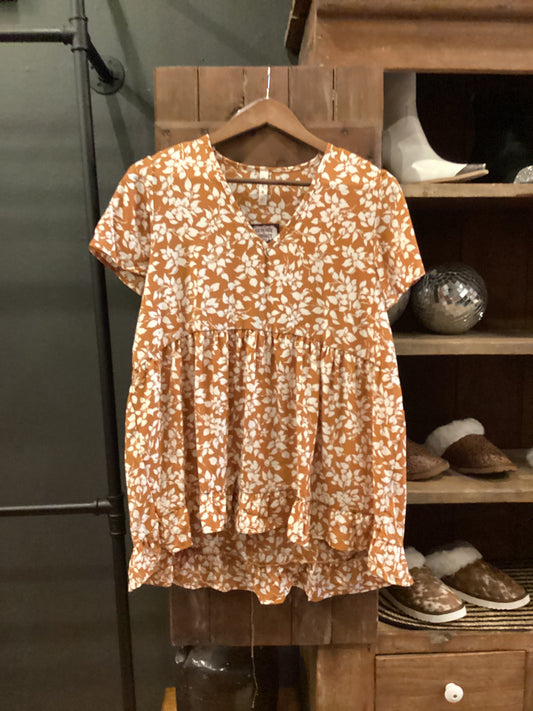 Sundown Petals – Tunic Top