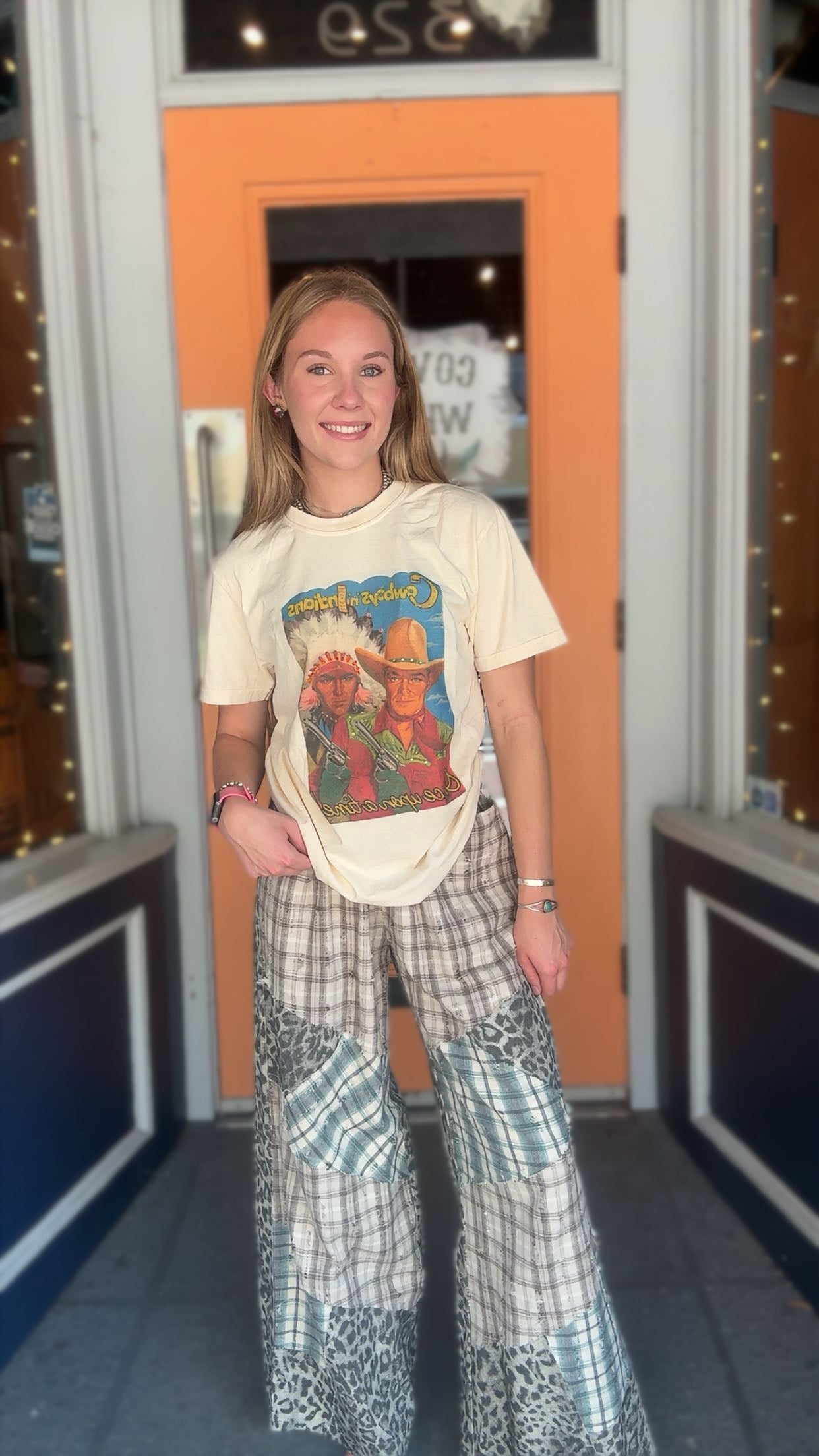 Cowboys'n Indians - Cream Graphic Tee
