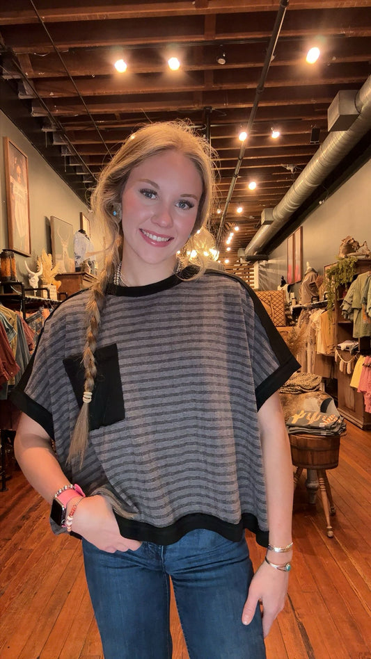 Off Grid – Ash Black Pocket Top