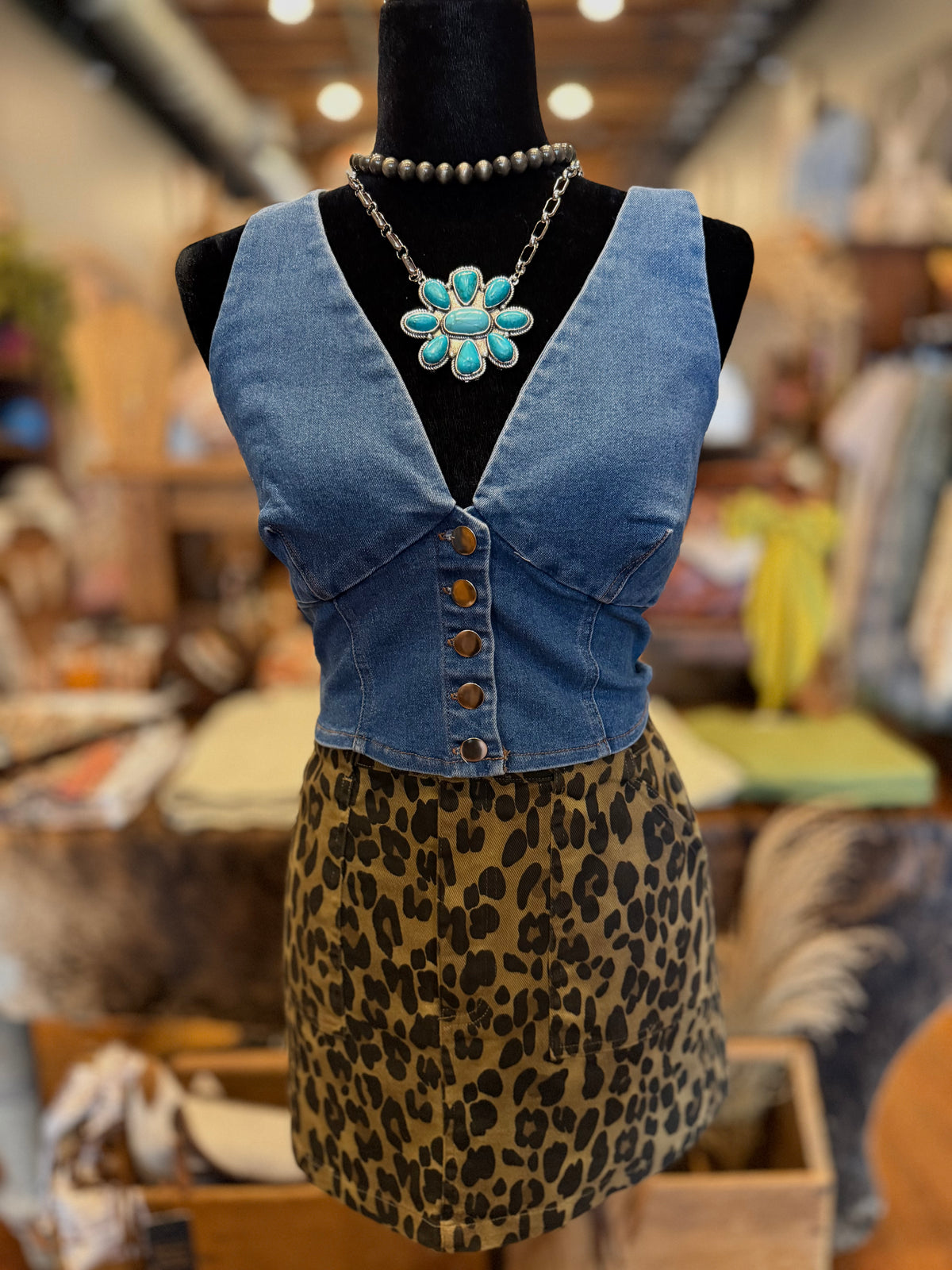Hard to Handle – Denim Top