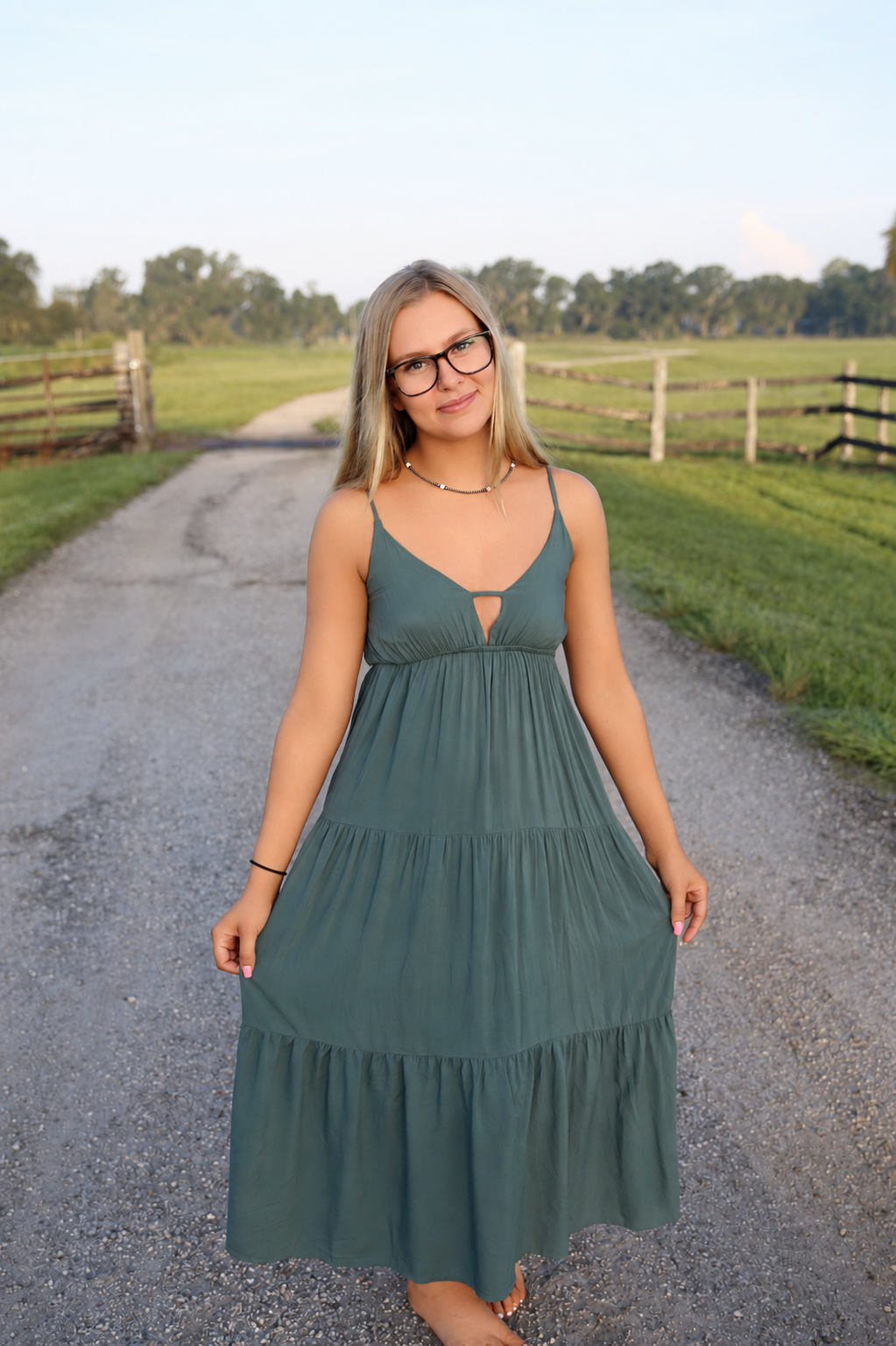 Rustic Seasons – Ash Jade Midi Dress