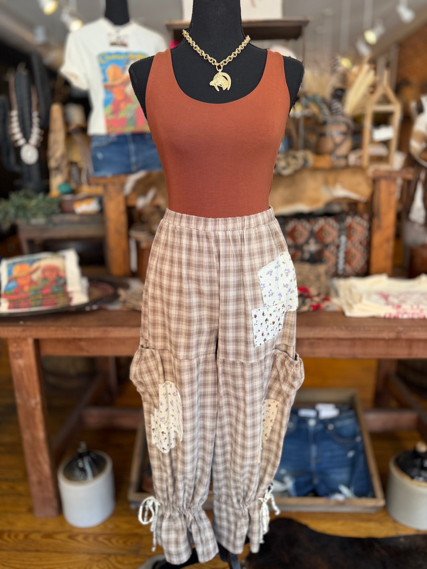 Porchside Pretty – Gingham Pants