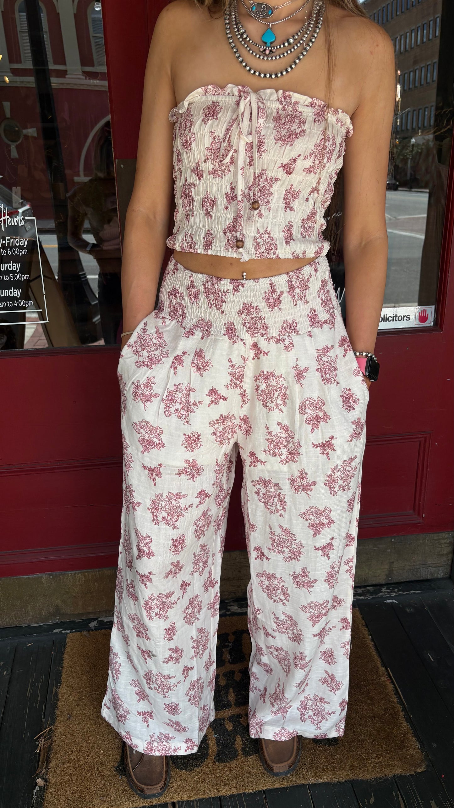 Southern Petals – Burgundy Set