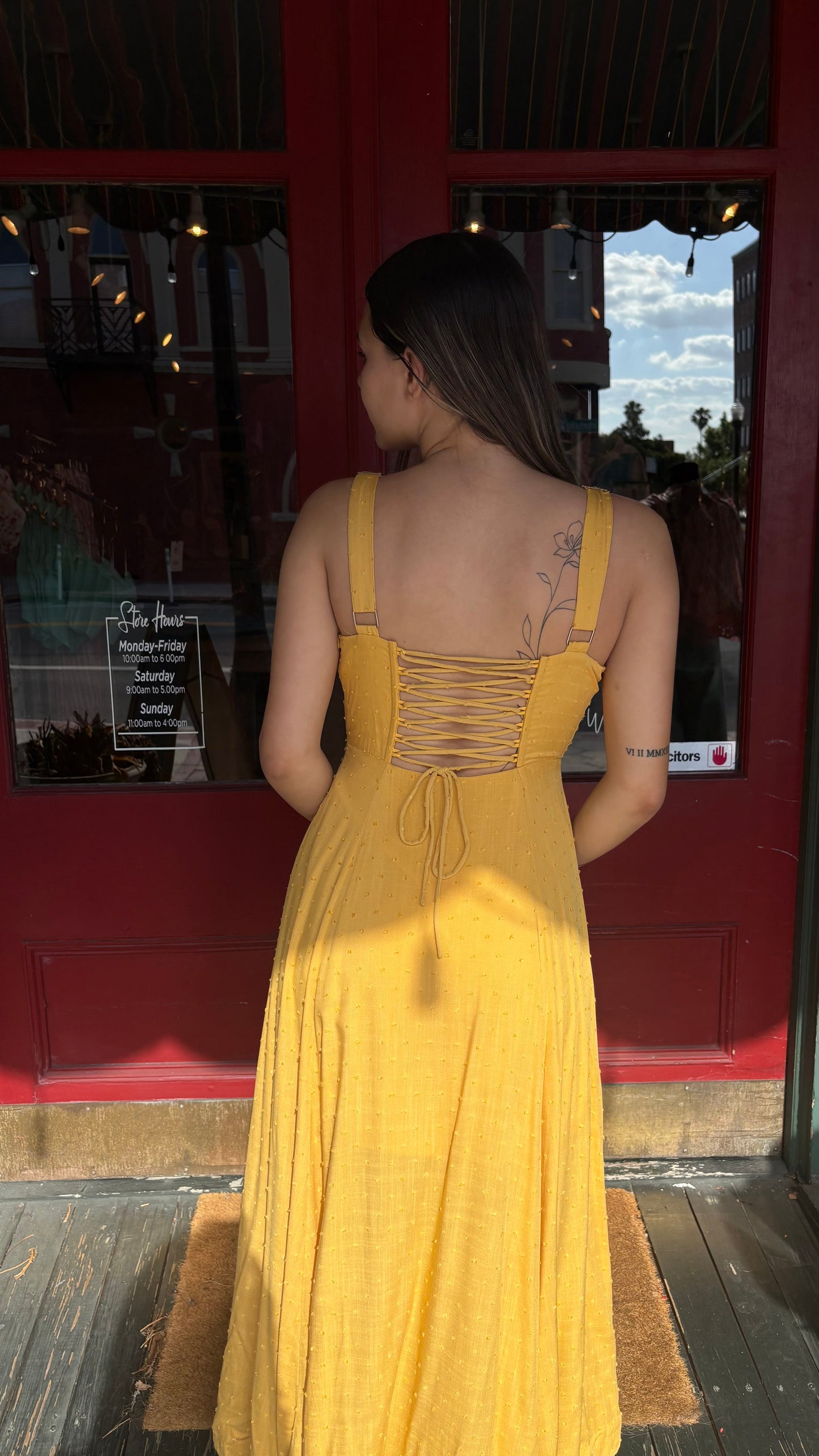 Golden Hour – Mustard Maxi Dress