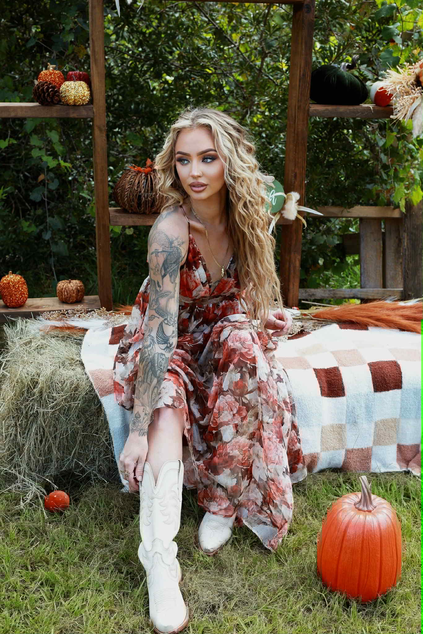 Falling Floral - Maxi Dress