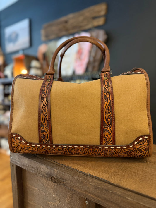 Tooled Tradition- Tooled Duffel Bag