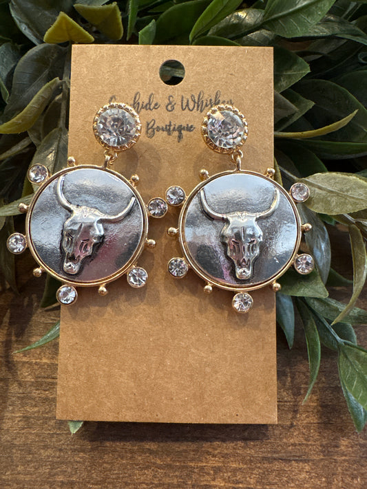 Fancy Bull Coin - Earrings