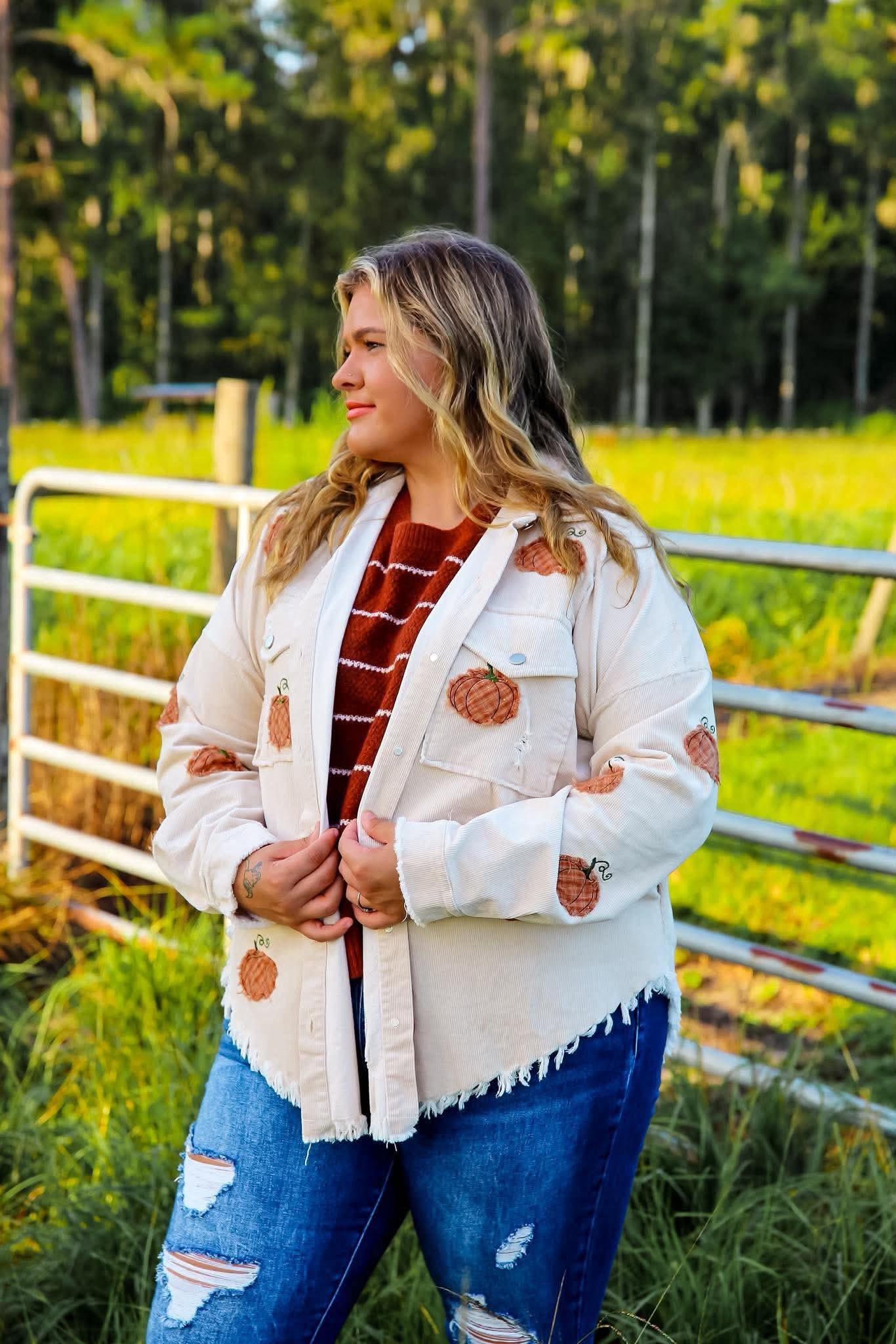 The Pumpkin Patch - Corduroy Shacket