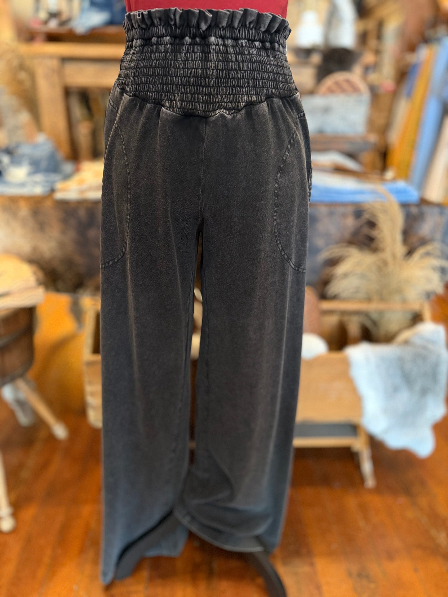 Onyx Cotton Drift - Lounge Pants