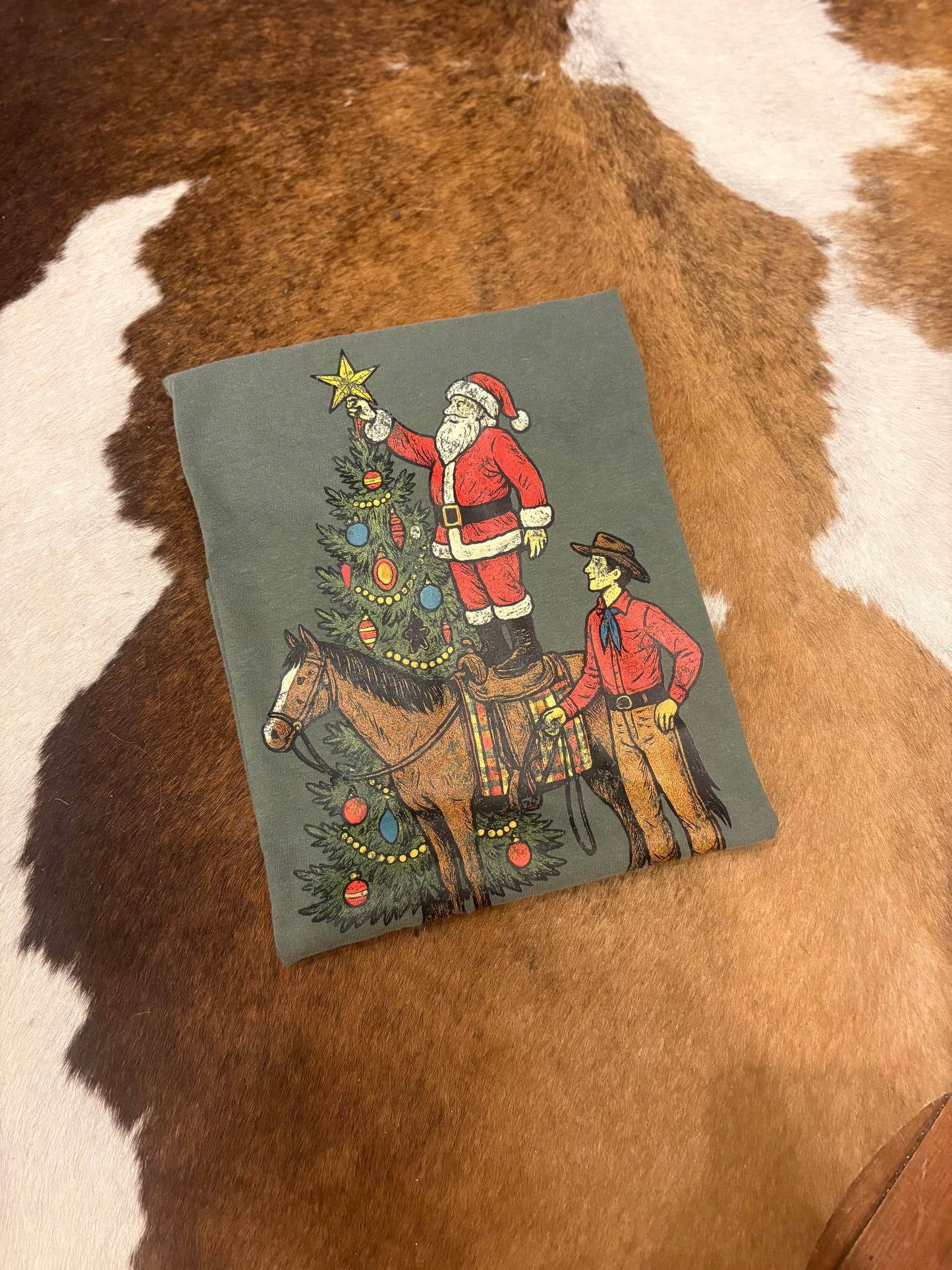 Cowboy Tree Decorating - Forrest Graphic Tee