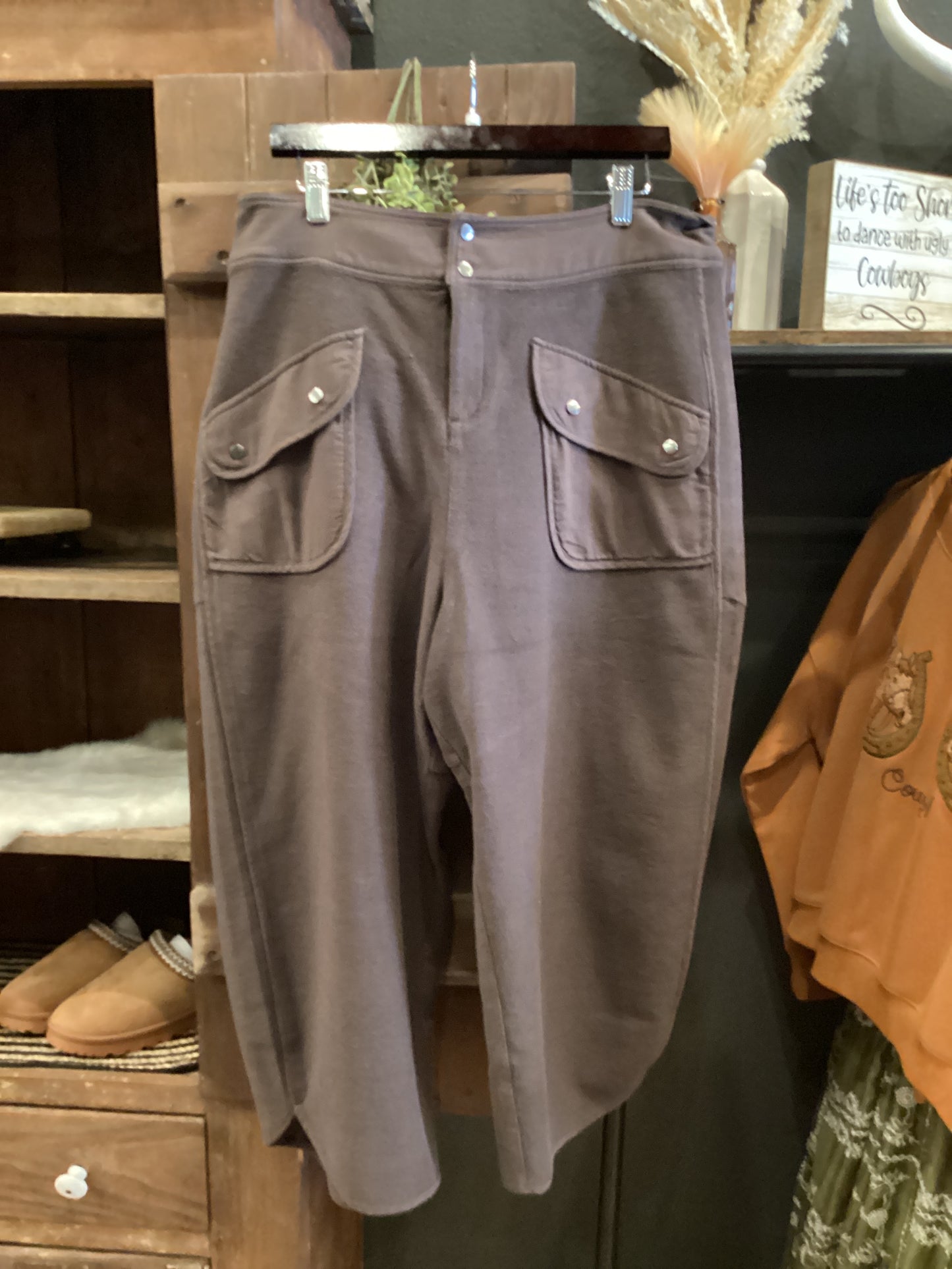 Mocha Drift – Vintage Terry Barrel Pants