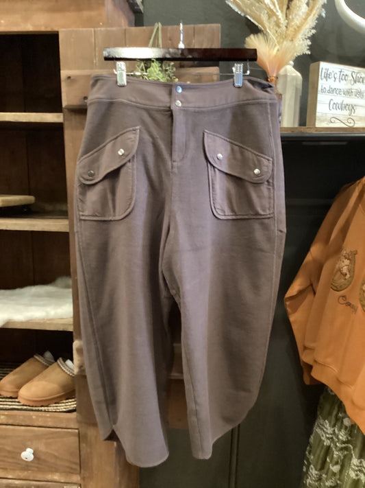 Mocha Drift – Vintage Terry Barrel Pants