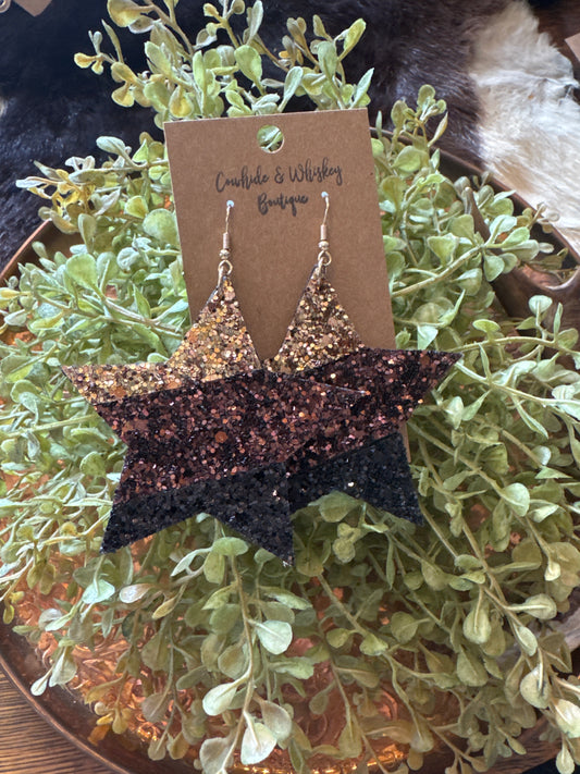 Bronze Stars - Earrings