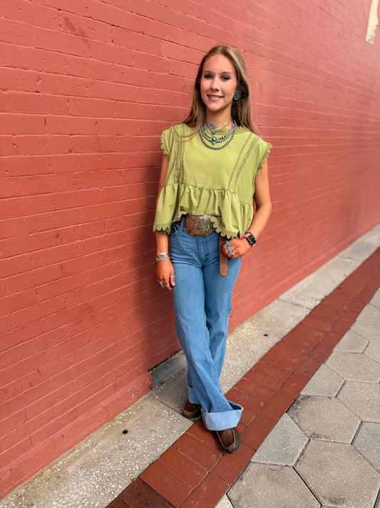 Summer Melon – Cotton Sleeveless Top