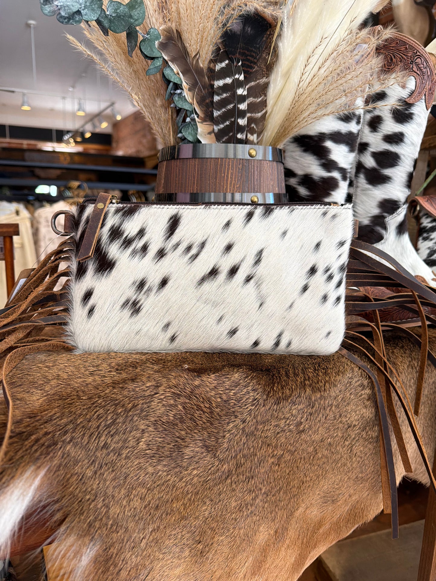Mini Cowhide-Crossbody Purse