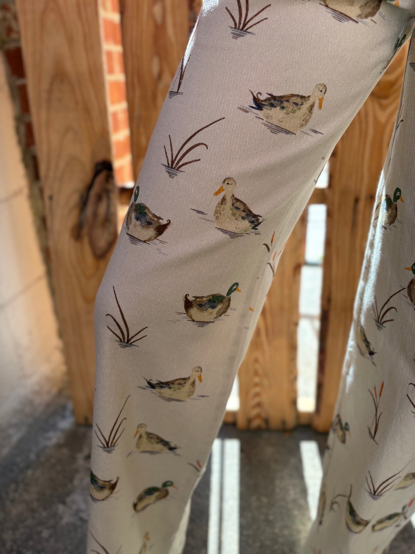 Ranch Water Duck- High Rise Straight Jeans